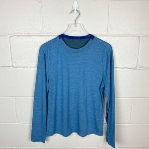 lululemon athletica Blue Long Sleeve Tee